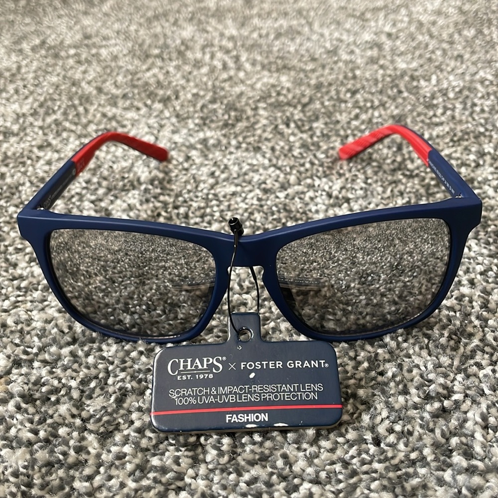 NEW Chaps x Foster Grant UV Scratch-Resistant Sunglasses with Grey Accents